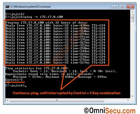 How to ping continuously in cmd. 5 seconds).  I want to avoid writing ping c...