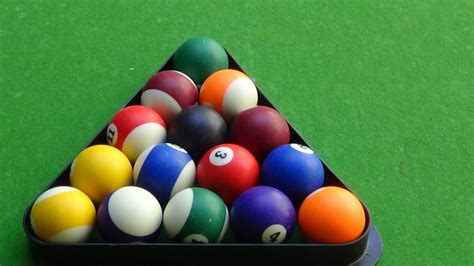 How to place pool balls in rack