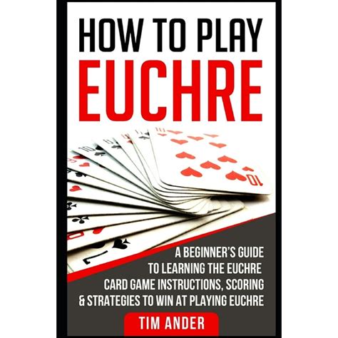 How to play euchre card game. The standard game of Euchre is played by 4 players, in two partnerships consisting of two players each. It is played with a modified Euchre deck consisting of 32 cards. This deck consists of one card from each suit (♠, ♥, ♦ ,♣) in the following denominations: Ace, King, Queen, Jack, 10, 9, 8 and 7. 