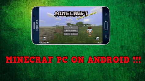 How to play minecraft pc on android