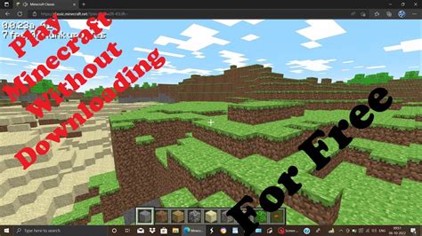 How to play minecraft without installing it