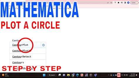How to plot a circle in mathematica