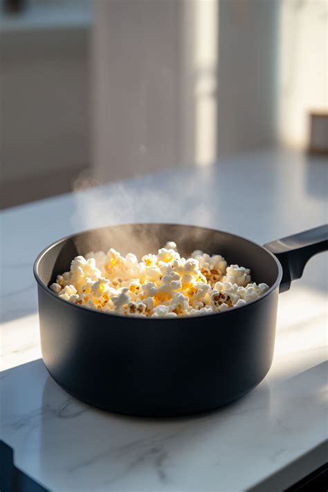 How to pop popcorn in a saucepan