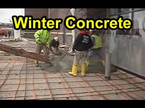 How to pour concrete in winter