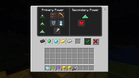 How to power beacons in minecraft pe