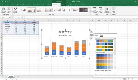 How to prepare bar chart in excel