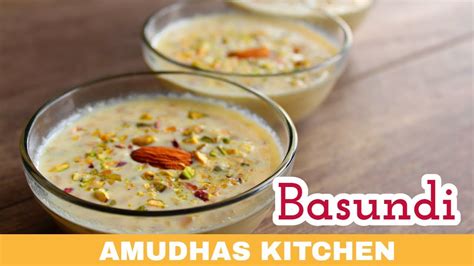 How to prepare basundi in tamil