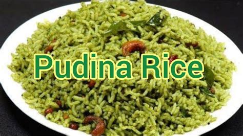 How to prepare pudina rice in tamil