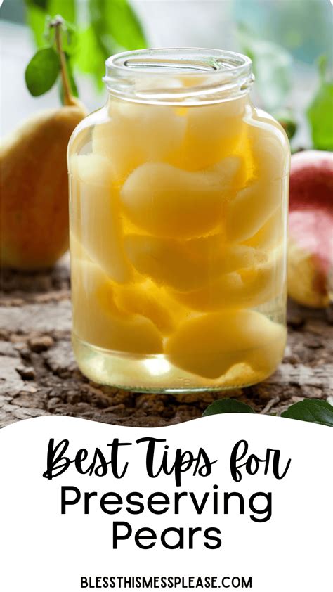 How to preserve pears in syrup