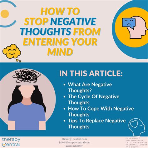 How to prevent negative thinking. Feb 15, 2023 · Acknowledge that your feelings are true for you in the moment. Adopt a phrase that speaks to you, such as “May I accept myself as I am” or “I am enough.”. 13. Embrace your fears. Some ... 