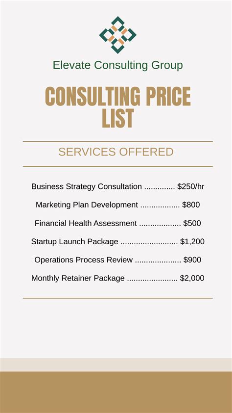 How to price services in a consulting