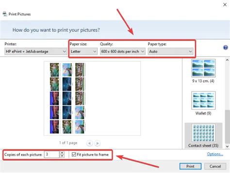 How to print a Contact Sheet of Photos in Windows 11/10