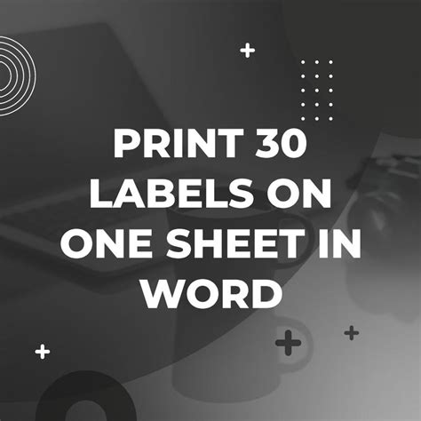How to print different labels in word