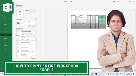 How to print whole workbook in excel
