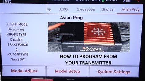 How to program esc with transmitter.  For instance, if you want to adjust s...
