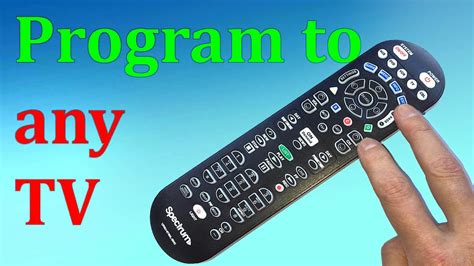 Press and release the TV power button on your Spectrum remote. Now press and hold the Insignia TV one program code which 1 until your TV turns off on its own. Programming using the 5 digit remote code: Press and hold the Menu and OK button at the same time. Keep holding till the input button light comes up.. 