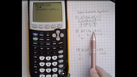Ever wanted to easily solve or factor quadratic equations without having to write out the formula and calculate manually? This detailed tutorial will show you how to program the quadratic formula into your TI-84 calculator so that all you need to do it type in the coefficient values!. 