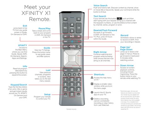 Enter the numeric code from this Xfinity TV remote finder tool (or see this extended list).; Test the remote by adjusting the volume buttons or turning the TV off with the OFF button on the remote .... 