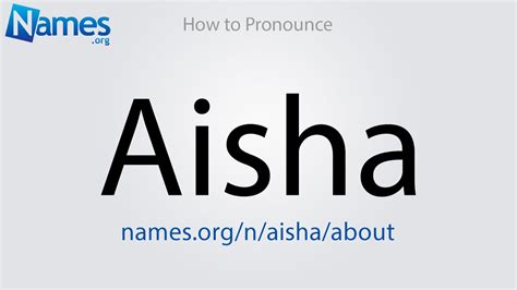 How to pronounce Aisha? (RECOMMENDED)