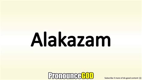 How to pronounce Alakazam HowToPronounce.com