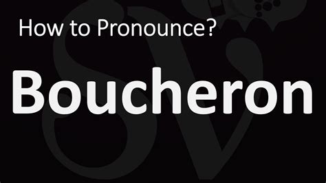 How to pronounce BOUCHERON the right way - YouTube