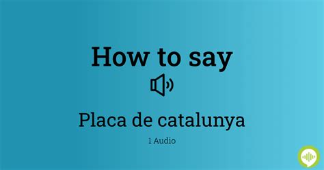 How to pronounce Cataluna Barcelona HowToPronounce.com