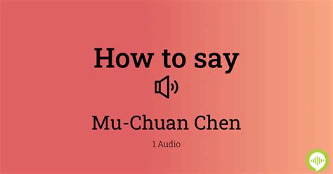 How to pronounce Chuanchom HowToPronounce.com