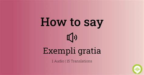 How to pronounce GRATIA in Latin