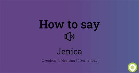 How to pronounce Jenaca HowToPronounce.com