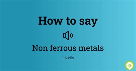 How to pronounce Metals HowToPronounce.com