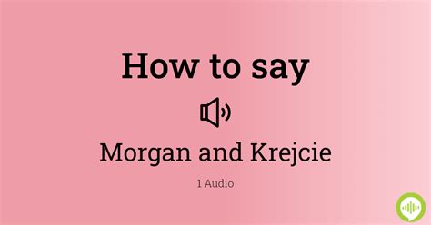 How to pronounce Morgyn HowToPronounce.com