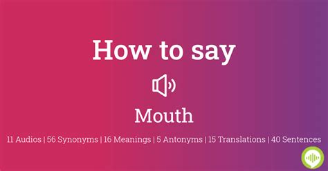 How to pronounce Mouth sore HowToPronounce.com