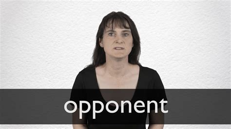 How to pronounce OPPONENT in British English - YouTube