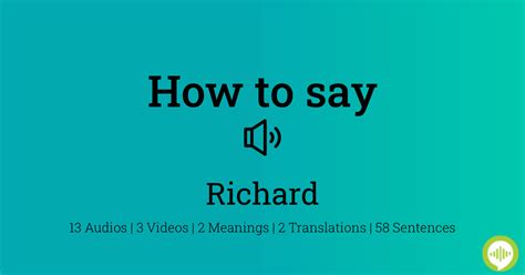 How to pronounce Richard A. Florsheim HowToPronounce.com