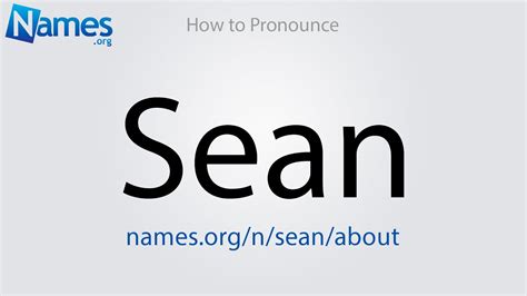 How to pronounce Sean HowToPronou…