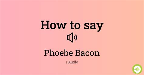 How to pronounce bacon HowToPronounce.com