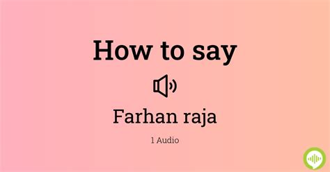 How to pronounce farhan HowToPronounce.com