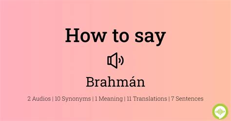 How to pronounce hindu brahman HowToPronounce.com