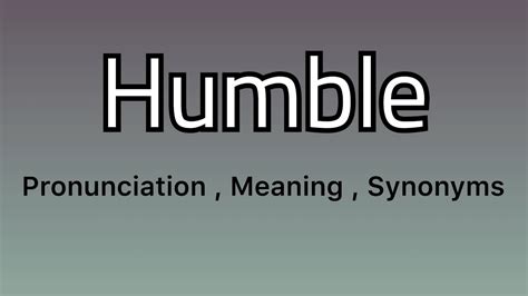 How to pronounce humbling HowToPronounce.com