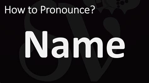 How to pronounce name. Things To Know About How to pronounce name. 