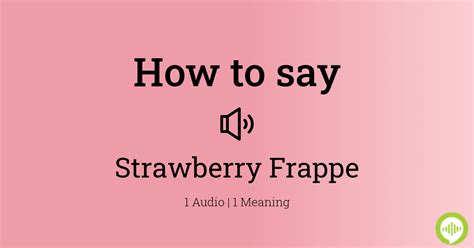 How to pronounce strawberry daiquiri HowToPronounce.com