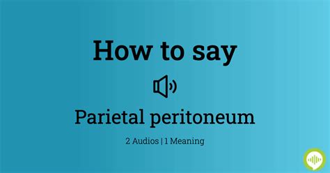 How to pronounce temporoparietal HowToPronounce.com