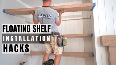 How to properly install floating shelves