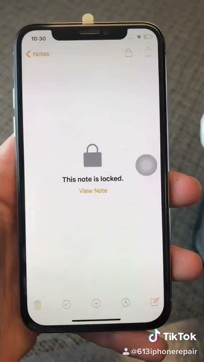 How to protect notes in iphone
