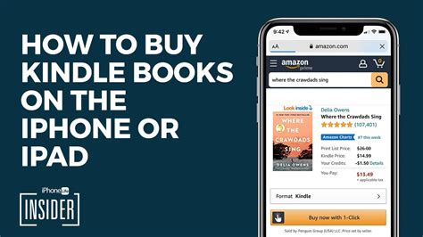 How to purchase books from kindle app. 