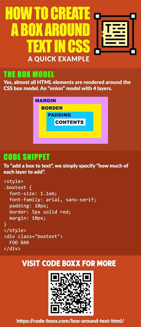 How to put a box in html
