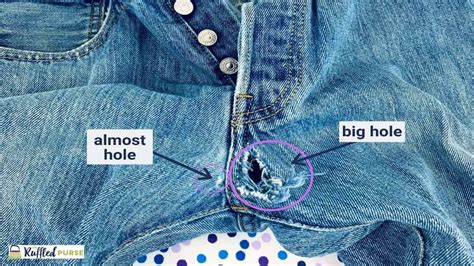 How to put a hole in jeans