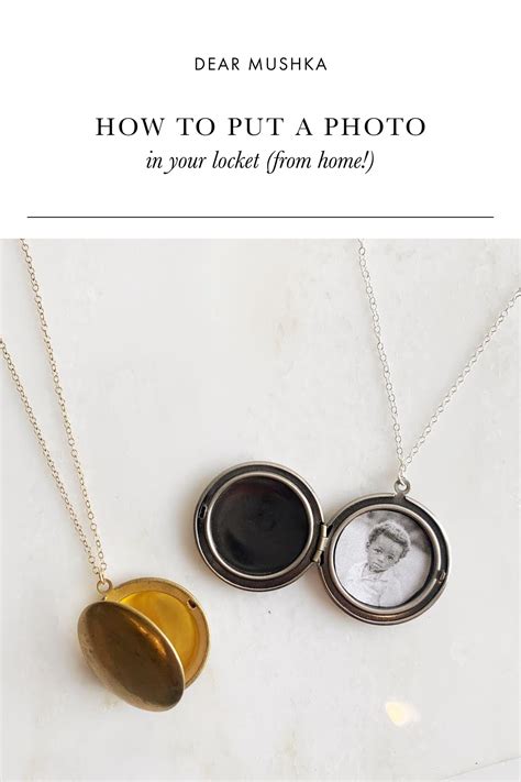 How to put a photo in a locket. First try getting old school photos by using one of multiple websites that are completely free and have millions of school photos from across the country. Popular sites are Find Sc... 