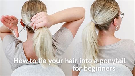 How to put a ponytail in