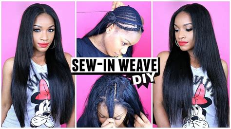 How to put a sew in weave